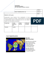 Guía de Autoaprendizaje Lenguaje Quinto Básico