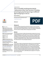 Rise in Mortality Involving Poisoning by Medicaments Other Than Narcotics, Including Poisoning by Psychotropic Drugs in Different Age/racial Groups in The US