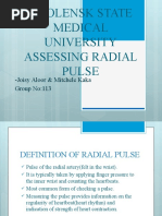 Grading Peripheral Pulses Guidelines | PDF | Pulse | Vein