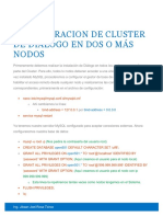 Configuracion de cluster 