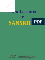 First Lessons in Sanskrit - Eng + Hindi