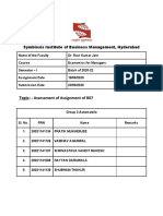 Assesment of Assignment of B07
