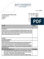 Course Title: Basic Concepts of Financial Accounting Course Code: ACCT 201 Credit Units: 4 Level: UG L T P/ S SW/F W Total Credit Units