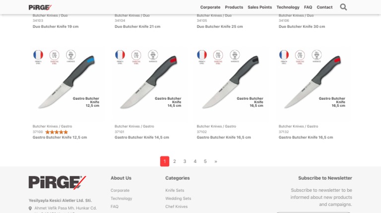 Pirge Butcher Knives Overview | PDF | Knife | Equipment