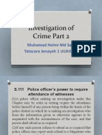 Investigation of Crime Part 2: Muhamad Helmi MD Said Tatacara Jenayah 1 UUK4033