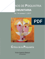 Cuadernos de psiquiatría comunitaria (Vol. 14, N° 1, 2017). Crítica de la psiquiatría.pdf