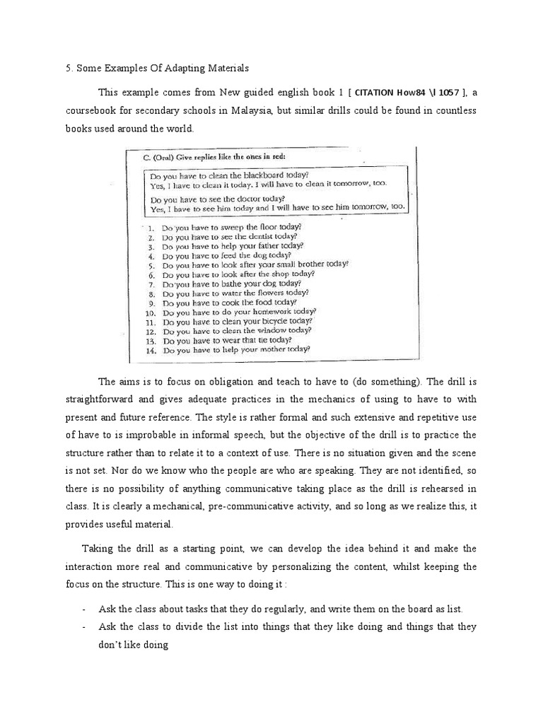 Adapting outdated ESL materials PDF Vocabulary Textbook