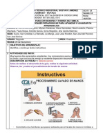 Antes de Realizar El Desarrollo de La Guía, Realiza La Siguiente Actividad. Observa, Lee y Realiza El Procedimiento de Lavado de Manos