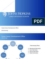 Carey Career Development Office Interviewing