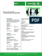 Product Data Sheet: 3HA15 12V-40/50 Amps Alternator With Vacuum Pump