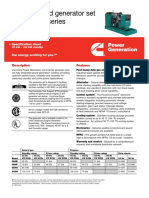 Spark-Ignited Generator Set WSG-1068 Series: Description Features