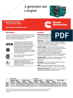 Spark-Ignited Generator Set GM8.1 Series Engine: Description Features