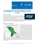 UN Moldova Covid-19 Thematic Brief Data For Covid Ok PDF