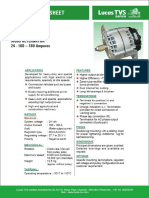 Product Data Sheet: Sig65 Alternator 24 - 160 180 Amperes