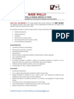 Especificaciones Técnicas Basewall Weldbond