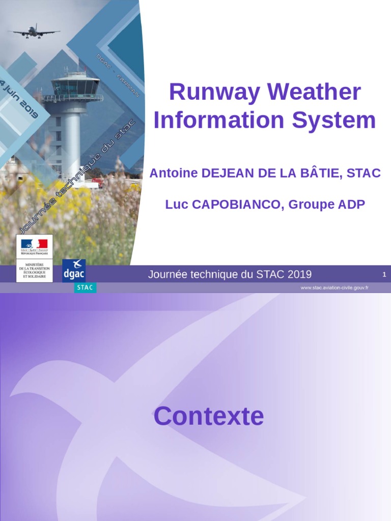 Optimisation des Systèmes RWIS 2019 | PDF | Science | Aérospatiale