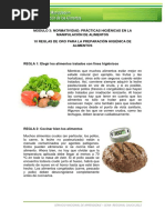 10 Reglas de Oro de la OMS | PDF | Alimentos | Agua