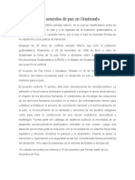 Acuerdo de Paz Firme y Duradera 1996 | PDF | Derechos humanos | Guatemala