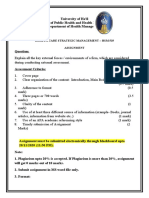 HSM-519-Assignment and Evaluation Criteria