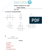 Worksheet in Chemistry For 10 Grade Organic Chemistry Name: Saud Al Shoumali. (10A) Q1: Name The Following Structures