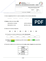 2ano Mat Avaliação 1P 18-19