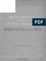 Răscoala Din 1821 Vol 3 Doc Interne A Oțetea PDF