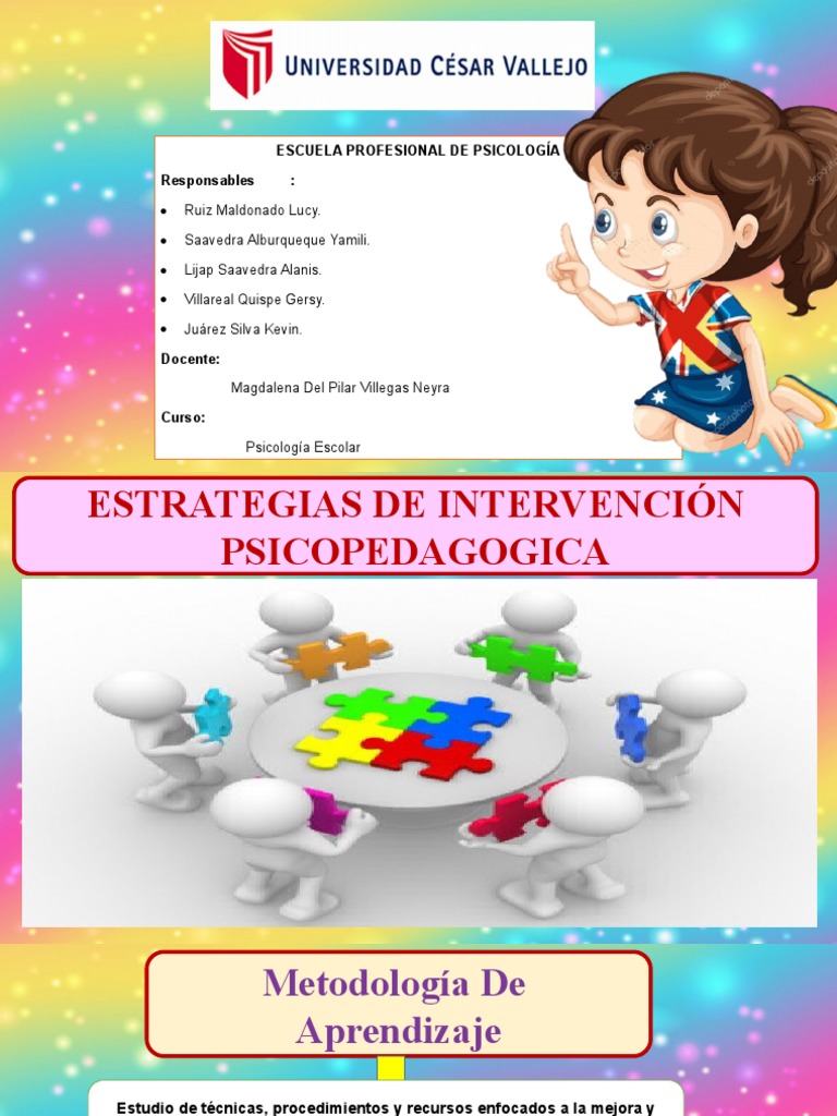 Estrategias de Intervención Psicopedagógica | PDF