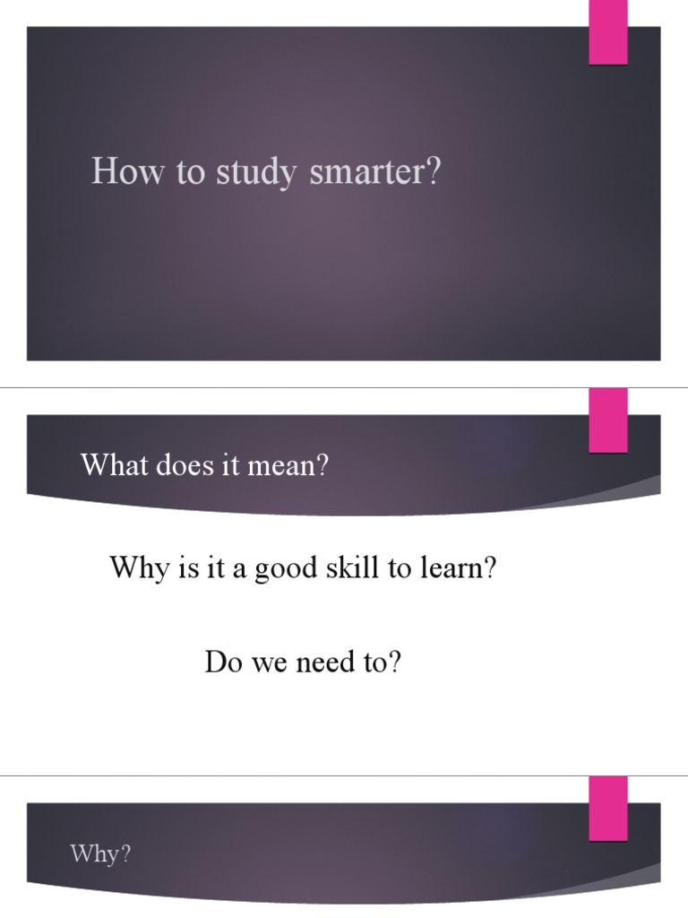 Smart Study Techniques for Better Learning | PDF | Career & Growth