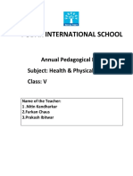 Podar International School: Annual Pedagogical Plan Subject: Health & Physical Education Class: V