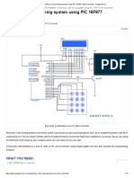 Electronic Code locking system using PIC 16F877 Mircocontroller - Gadgetronicx 2