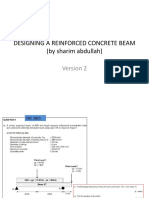 DESIGNING A REINFORCED CONCRETE BEAM Version 2