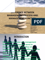 Difference Between Management Process and Management Function