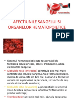 AFECTIUNILE SANGELUI SI ORGANELOR HEMATOPOIETICE