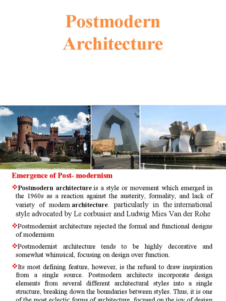 Postmodernism | PDF | Architectural Styles | Aesthetics
