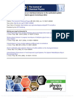 Effect of Salt Concentration On Interfacial Behavior in The Surfactant System Water+noctadecane+diethylene Glycol Monohexyl Ether