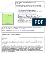 The Journal of Adhesion: To Cite This Article: D. H. Kaelble (1970) : Dispersion-Polar Surface Tension Properties of