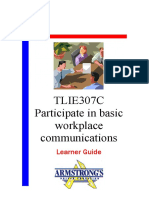 27805712-TLIE307C-Participate-in-Basic-Workplace-Communications-Learner-Guide