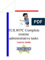 27849154-TLIL807C-Complete-Routine-Administrative-Tasks-Learner-Guide