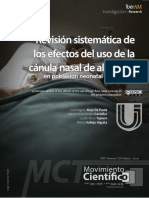 Los Efectos Del Uso de La Canula Nasal en Poblacion Neonatal y Pediatrica