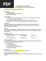 10 Percent Acid Washing SOP Template