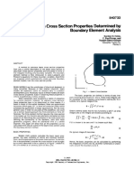 Beam Cross Section Properties Determined by Boundary Element Analysis