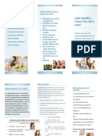 Plegable Sensibilisacion para La Alimentacion Saludable PDF