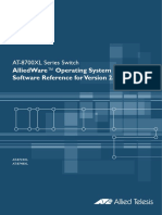 At-8700Xl Series Switch: Alliedware™ Operating System Software Reference For Version 2.8.1