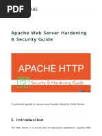 Ap Ache Web Ser Ver Har Dening Ap Ache Web Ser Ver Har Dening & Secur Ity Guide & Secur Ity Guide