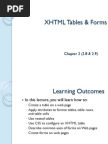 XHTML Tables & Forms