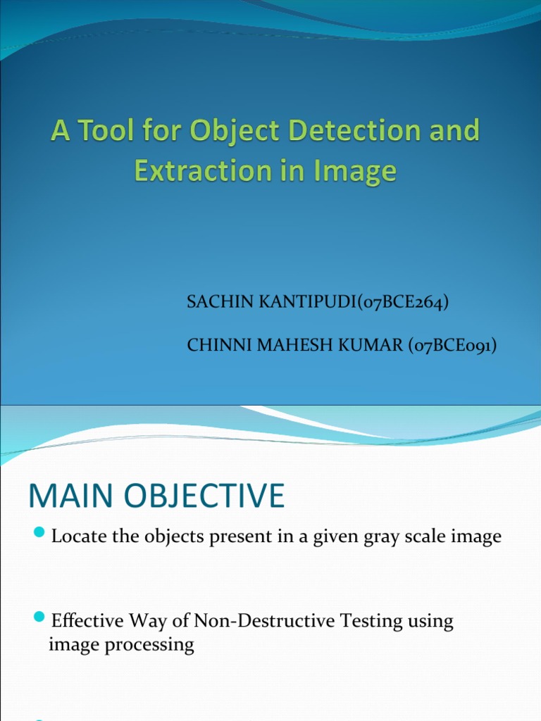 A Tool For Object Detection and Extraction in | PDF | Computers