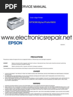Download Epson R800 sm by Inteletrac SN48583153 doc pdf