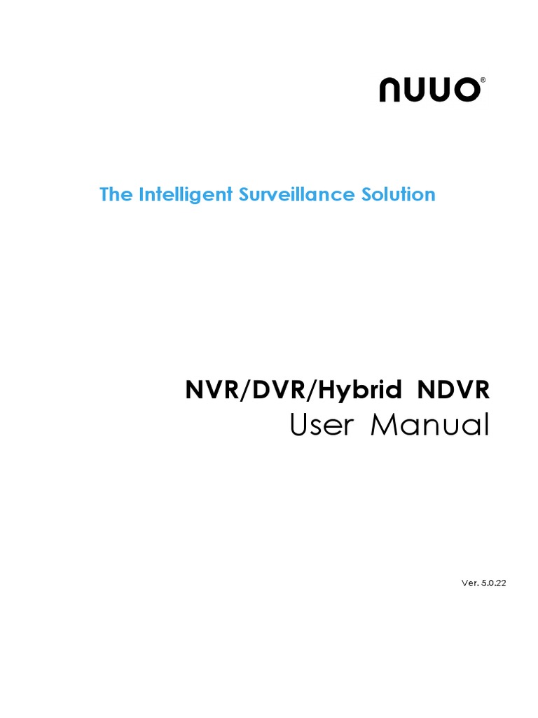 User Manual: NVR/DVR/Hybrid NDVR | PDF | Digital Video Recorder | Camera