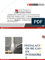 Ambientes Confinados Y No Confinados para Inst. Redes A Gas - Tuberias, Pealpe, Accesorios, Medidores Y Reguladores de Presion - Norma em 040