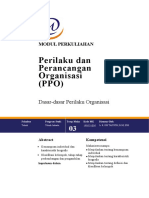 Modul 3. Dasar-Dasar Perilaku Organisasi